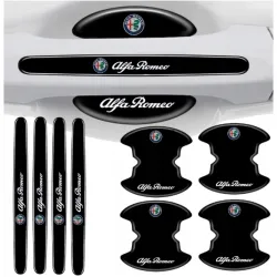 Naklejki ochronne pod klamki samochodu ALFA ROMEO MOCNA FOLIA do auta 8 szt